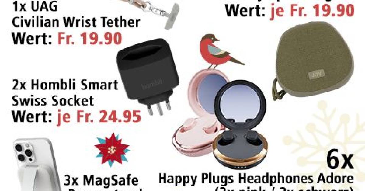 Am-5-Dezember-Speaker-Headphones-Powerstands-Sockets-und-Handband-gewinnen