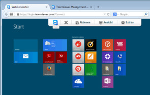 Um mit Teamviewer eine Fernwartung durchzuführen, muss auf dem Zielrechner nicht unbedingt Teamviewer installiert sein. Es genügt ein aktualler Browser, um sich mit einem Quellrechner zu verbinden. 