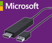 Microsoft präsentiert mit dem Wireless Display Adapter ein TV-Dongle, das Inhalte vom Smartphone oder Tablet per Miracast auf TVs und Monitore streamt.