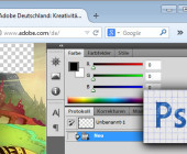 Die Bildbearbeitungs-Software Adobe Photoshop gibt es jetzt auch im Browser. Die erweiterten Grafikfunktionen des Programms lassen sich aber noch nicht nutzen.