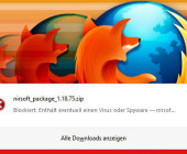 Firefox gleicht ab Version 32 alle Downloads automatisch mit Malware-Datenbank ab. Dadurch lässt sich beispielsweise die beliebte Nirlauncher Tool-Sammlung nicht mehr herunterladen.