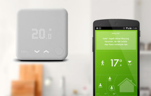Tado hat die komplett überarbeitete Version seines Smart-Home-Thermostats zur intelligenten Heizungssteuerung vorgestellt. Damit lässt sich die Raumtemperatur per Smartphone auch unterwegs regeln. 