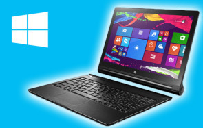 Lenovo hat die Windows-Version des Yoga Tablet 2 Pro mit 13,3 Zoll großem WQHD-Display und Intel-Quadcore vorgestellt. Dank Bluetooth-Tastatur avanciert das Modell zur preiswerten Surface-Alternative. 