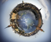 Welt im 360 Grad Blick