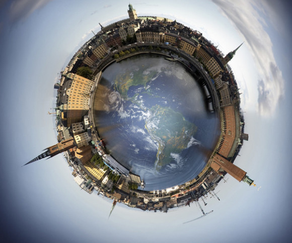 Welt im 360 Grad Blick 