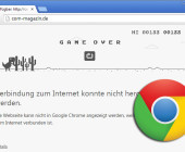 Google Chrome Browser Spiel Dinosaurier
