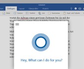 Microsoft Word mit Cortana