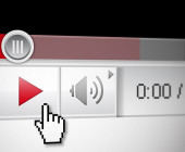 Play-Button von Videos