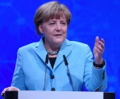 Bundeskanzlerin Angela Merkel eröffnet die CeBIT