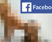 Facebook verpixelte nackte Frau