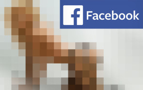 Facebook verpixelte nackte Frau 