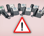 Cisco Telefone mit Warnung