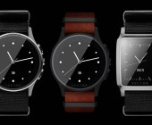 Drei Smartwatch-Armband-Uhren