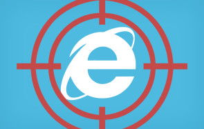 Internet Explorer mit Fadenkreuz 