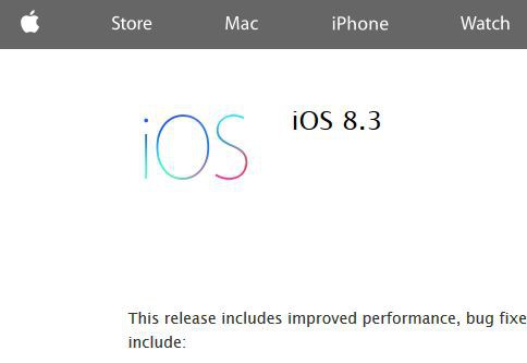 Update: Apple veröffentlicht iOS 8.3 