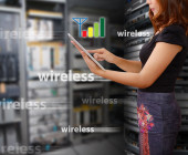 Server-Raum und WIreless-LAN Signale