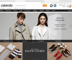 Zalando Webseite 