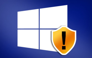 Windows mit Schild-Logo 