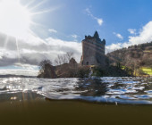 Loch Ness Aufnahmen Urquhart Castle