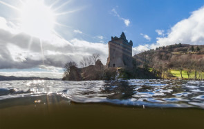 Loch Ness Aufnahmen Urquhart Castle 