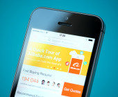 Smartphone mit Alibaba App