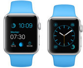 Apple Watches mit Uhrzeit