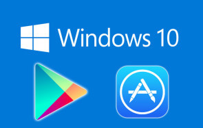 Windows 10 mit Google Play und Apple App Store 