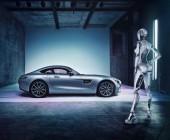Mercedes mit roboter