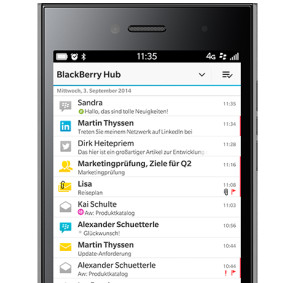 Der Blackberry Hub