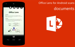 Smartphone mit Microsoft Office Lens 