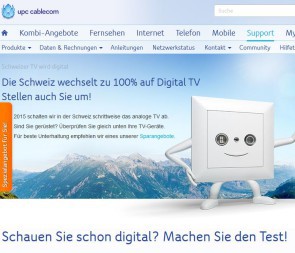 upc cablecom digitalisiert Zürich vollständig 
