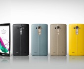 LG G4 mit Leder-Cover in verschiedenen Farben