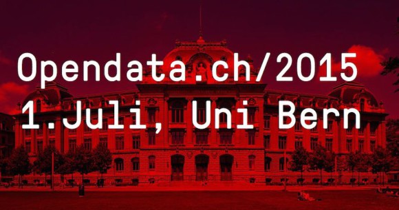 Opendata.ch Konferenz 2015 am 1. Juli in Bern 
