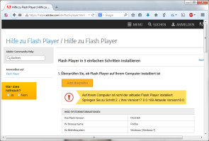 Flash-Update nötig