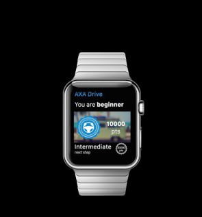 Apple Watch mit AXA App 
