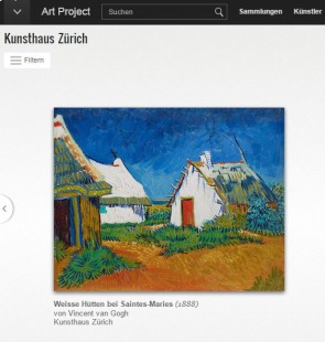 Kunsthaus Zürich beim Google Art Project dabei 