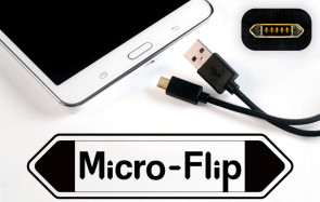 Micro-Flip: Verdrehsicheres Ladekabel für den Micro-USB-Anschluss 