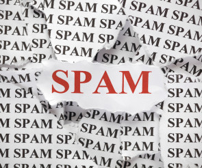 Spam-Mails auf Papier 