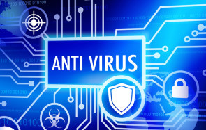 Antivirus-Schaltkreis mit Schutzschild 