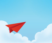 Papierflugzeug 