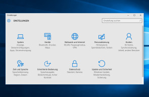 Übersichtlich: Alle Windows-Einstellungen findet man nun an einem Ort.