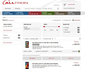 Alltron distribuiert Motorola-Mobiltelefone 