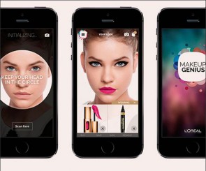 Screenshots der L'Oreal-App Makeup Genius