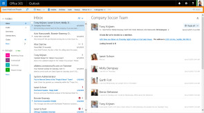 Neue Action Bar in Outlook for the Web