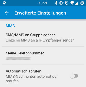 Automatischer Abruf von SMS