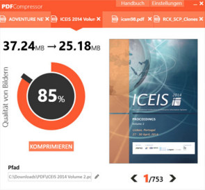 Schrumpft PDFs: Der PDF Compressor 2016 von Abelssoft reduziert die Dateigröße um bis zu 80 Prozent.