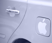 Auto mit Apple Logo