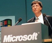 Bill Gates an der CeBIT 1995