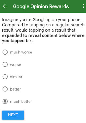 Google Umfrage