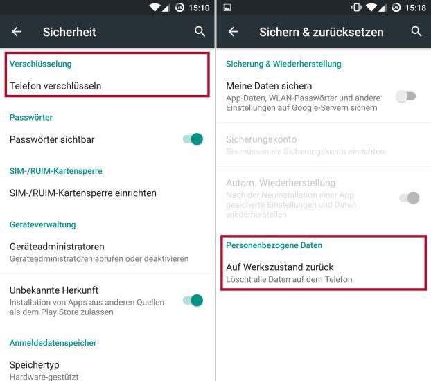 Daten restlos vom AndroidSmartphone löschen onlinepc.ch